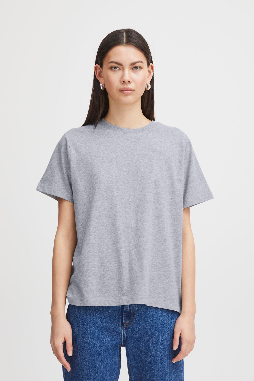 T-SHIRT | IHPALMER grátt