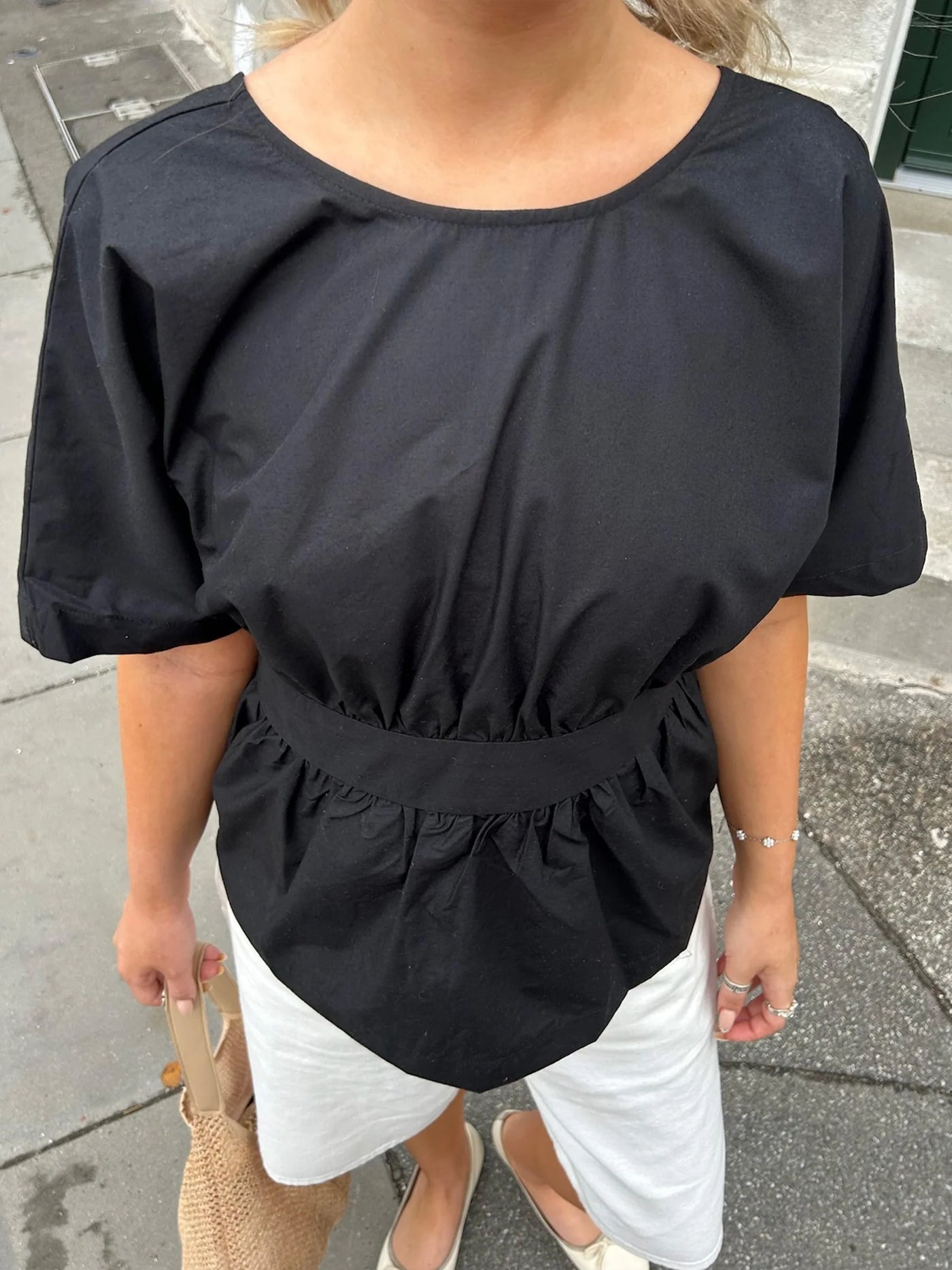 TOPPUR | STEPHANIE svart