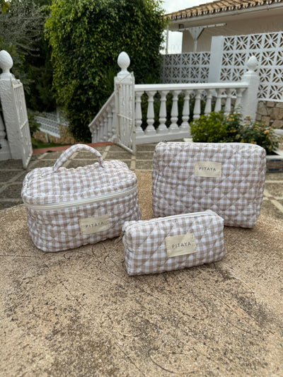 LARGE MAKEUP BAG | beige c