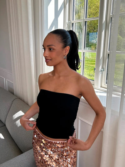 TOPPUR | MARTA BANDEAU svart
