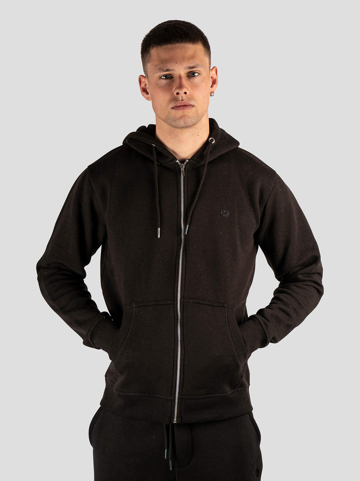 HOODIEzip | CLINT23 black