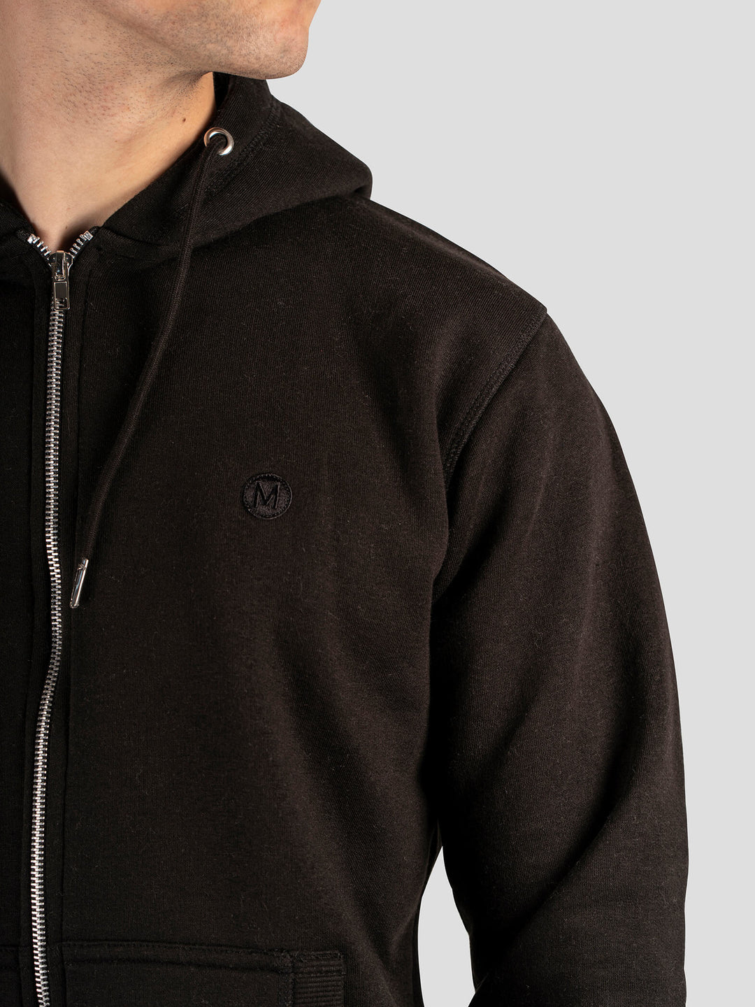 HOODIEzip | CLINT23 black