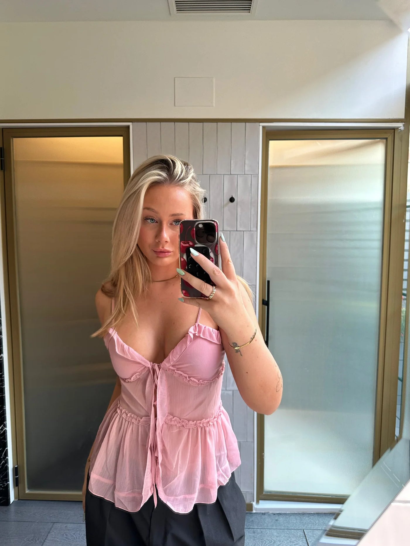 TOPPUR | CECILIE FRILL pink