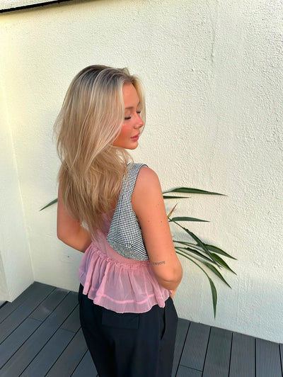 TOPPUR | CECILIE FRILL pink