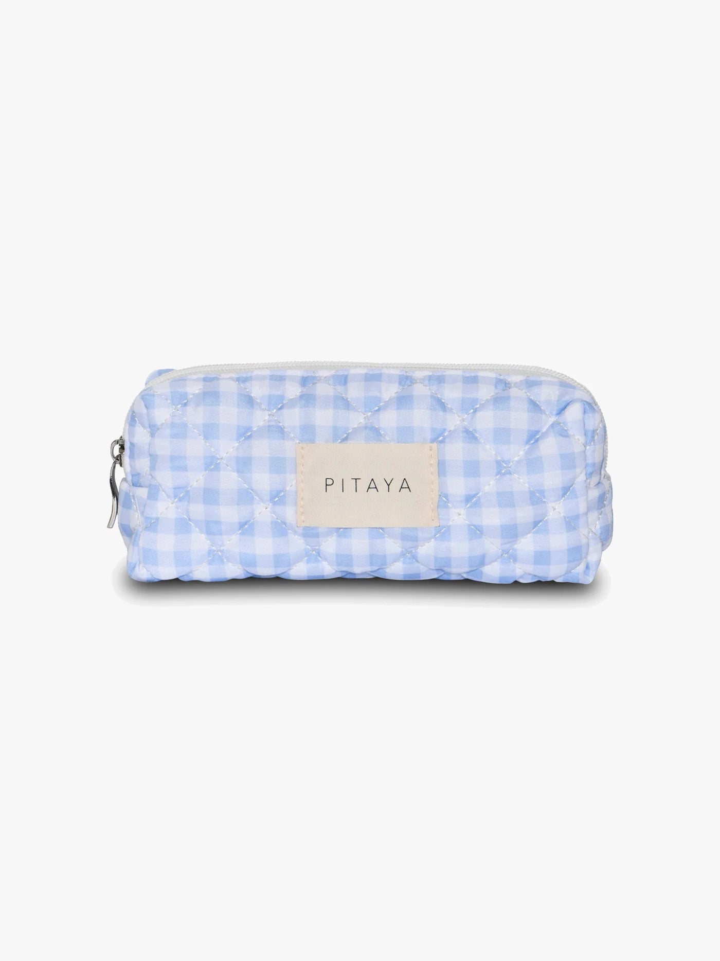 SMALL MAKEUP BAG | BLUE CHECKER
