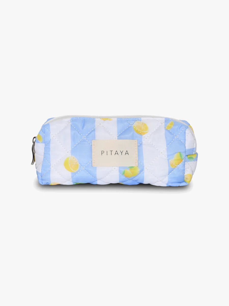 SMALL MAKEUP BAG | BLUE LEMON