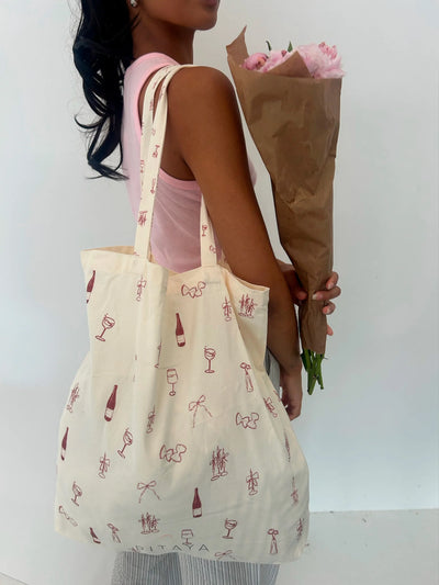 TOTE BAG | BURGUNDY DINNER